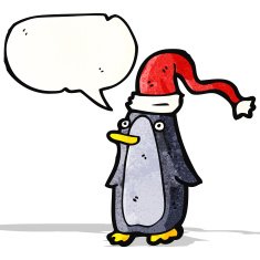Cartoon penguin N32