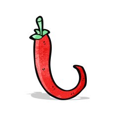 cartoon chili pepper N6