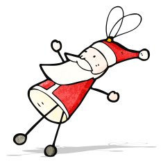 cartoon santa christmas tree decoration N2