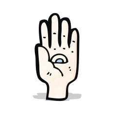 spooky all seeing eye hand symbol N2