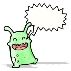 cartoon little alien N17