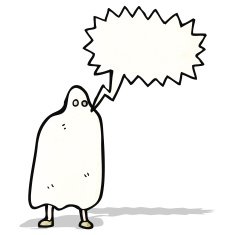 cartoon spooky ghost N36