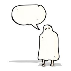 cartoon spooky ghost N37