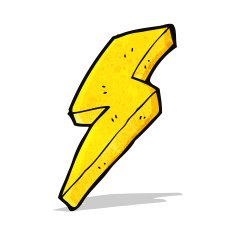 Lightning Bolt Cartoon Symbol N2