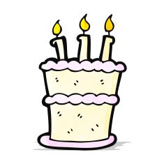 Cartoon Birthday Cake N41