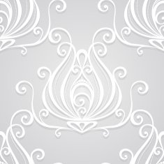 Seamless Floral Pattern (Vector) Hand Drawn Texture N18