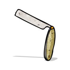cartoon cut throat razor N5