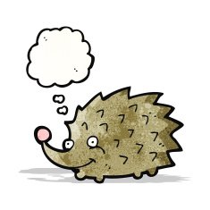 Cartoon Hedgehog N17
