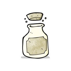 cartoon old storage pot
