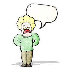 cartoon shouting man N20