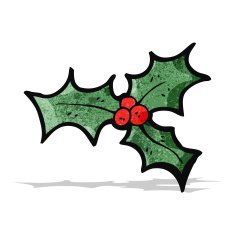 holly cartoon design element