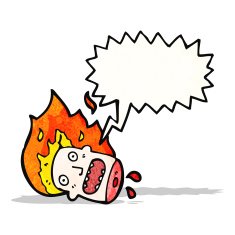 halloween head cartoon