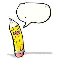 talking pencil cartoon character N2