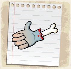 halloween symbol hand cartoon illustration