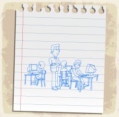 Cartoon student illustration N2