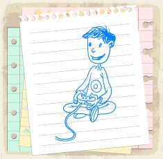 Cartoon game illustration