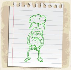 Cartoon anger illustration