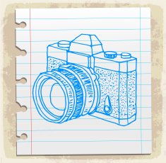 Cartoon old camera illustration N2