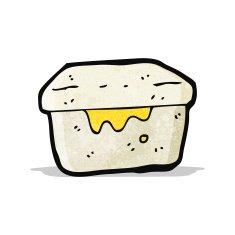 cartoon old lunch box