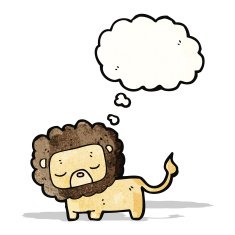 Cute Cartoon Lion N13