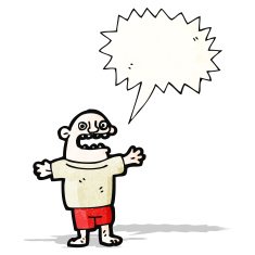 cartoon bald man N17