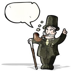 cartoon wealthy gentleman