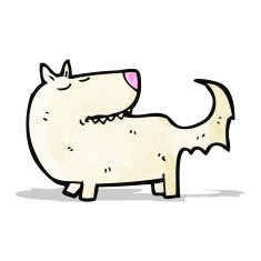 well trained dog cartoon N2