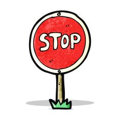 Cartoon Stop Sign N27