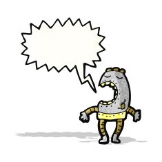 Cartoon Robot N84