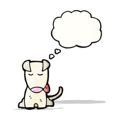 cartoon little dog N42