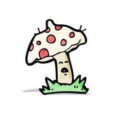 cartoon toad stools N2
