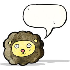 Cartoon Lion Face N21