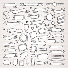 Hand drawn sketch hand elements N2