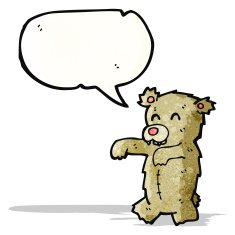 zombie teddy bear cartoon N2