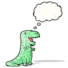cartoon friendly dinosaur