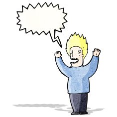 terrified man cartoon N5