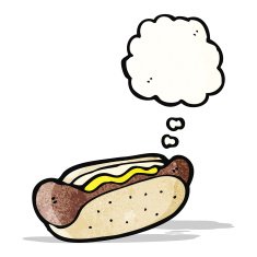 cartoon hotdog N6