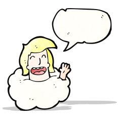 talking head in cloud cartoon N5