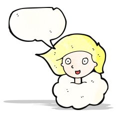 cartoon girl talking N2