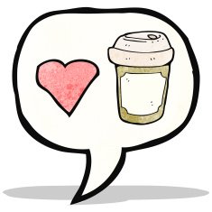 I love coffee symbol