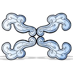 cartoon decorative nature themed florals N3