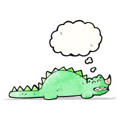 friendly dinosaur cartoon N6