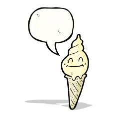 Ice Cream Cartoon Character N4