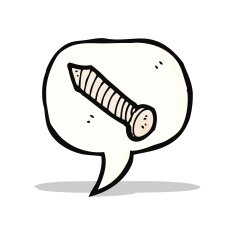 cartoon screw symbol