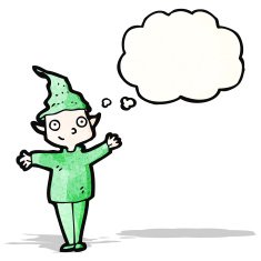 Cartoon Christmas Elf N55