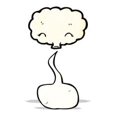 cartoon cloud with speech bubble N27