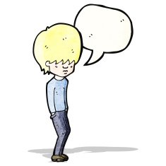 cartoon blond teenager