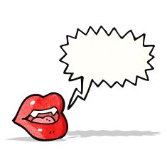 sexy vampire lips cartoon