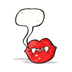 sexy vampire lips cartoon N2