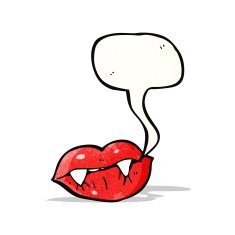 Cartoon Vampire Lips N11